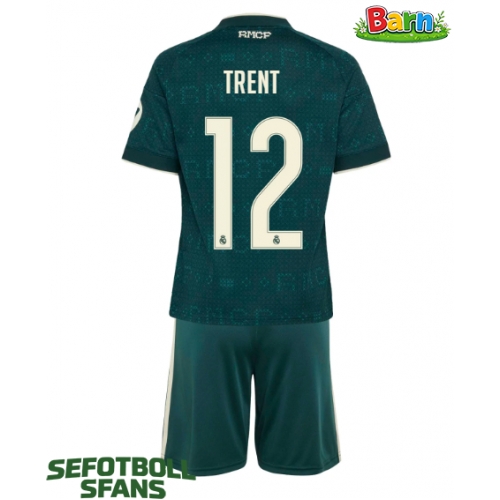Real Madrid Alexander-Arnold #12 Bortaställ Barn 2026-27 Kortärmad (+ Korta byxor)
